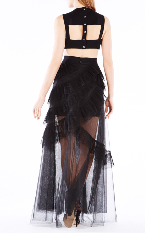 BCBG Avalon Sheer Cutout Dress - Sexy Dresses Trends
